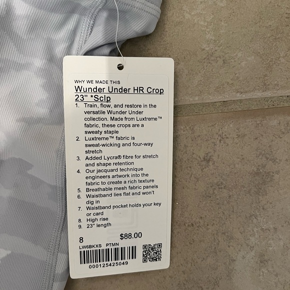 Lululemon Wunder Under HR Crop 23” Scalloped - Picture 2 of 12